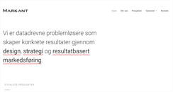 Desktop Screenshot of markant.no